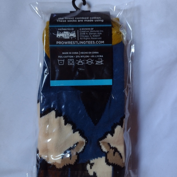 "Loose Cannon" Brian Pillman Superkicks Socks Pro Wrestling Crate One Size - Picture 2 of 2